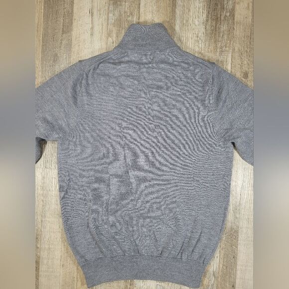 100% EXTRA FINE WOOL  men's 346 brooks brothers small sweater quarter zip - Picture 5 of 11